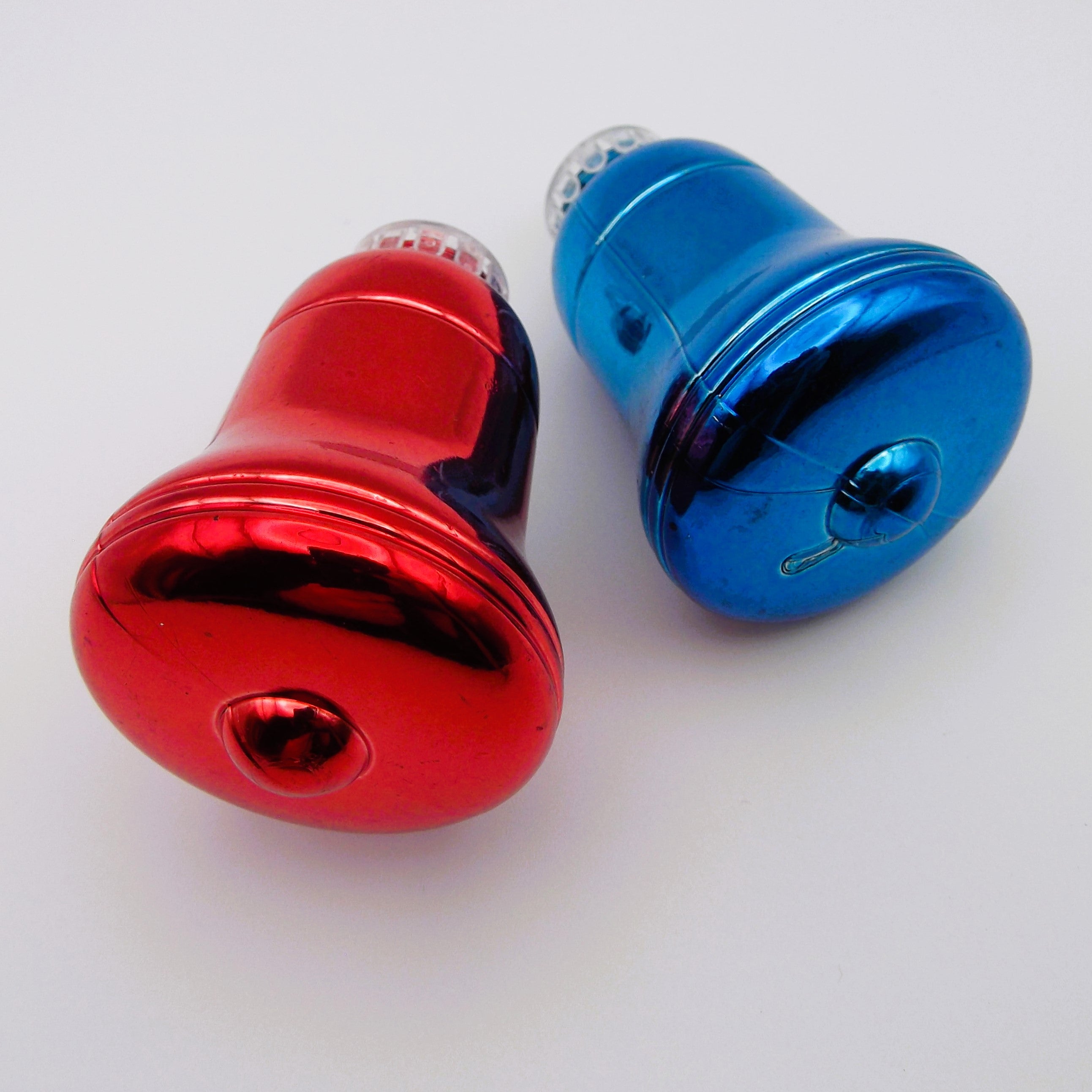 Vintage Christmas Bells Plastic Decorations (Two)