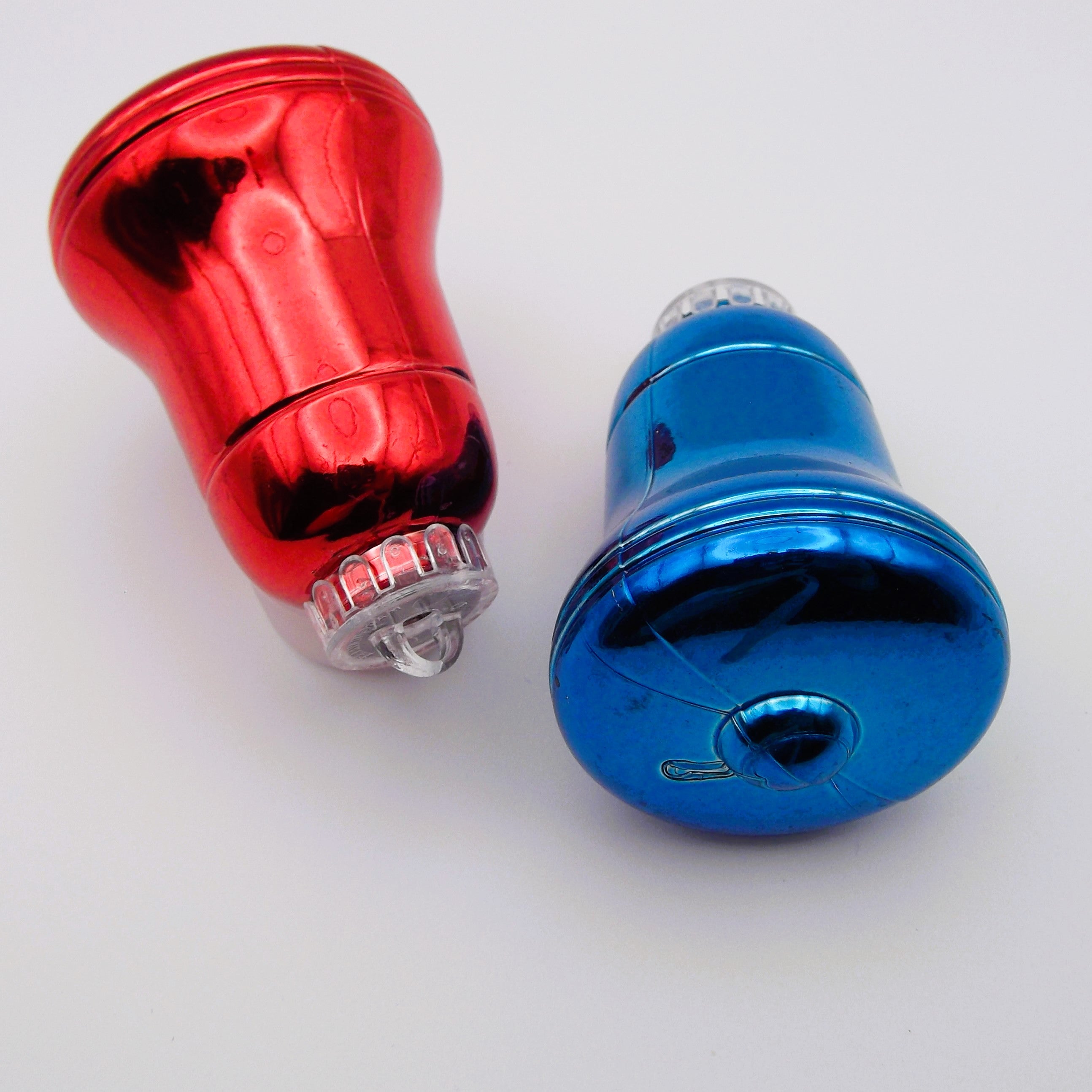 Vintage Christmas Bells Plastic Decorations (Two)