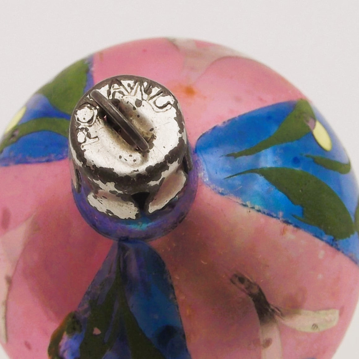 Vintage European Glass Teardrop Christmas ornaments (three)