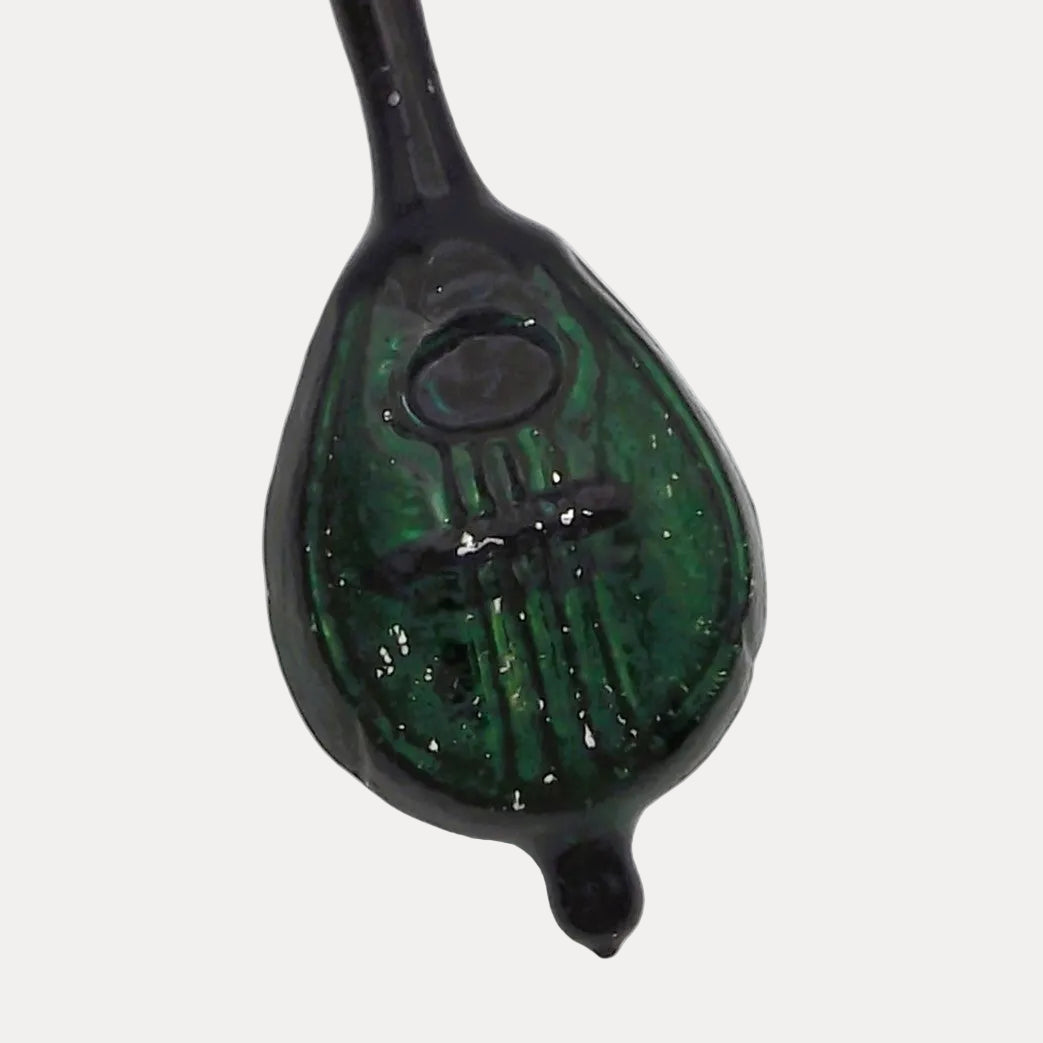 Vintage Glass Christmas Tree Ornament in the shape of a mandolin