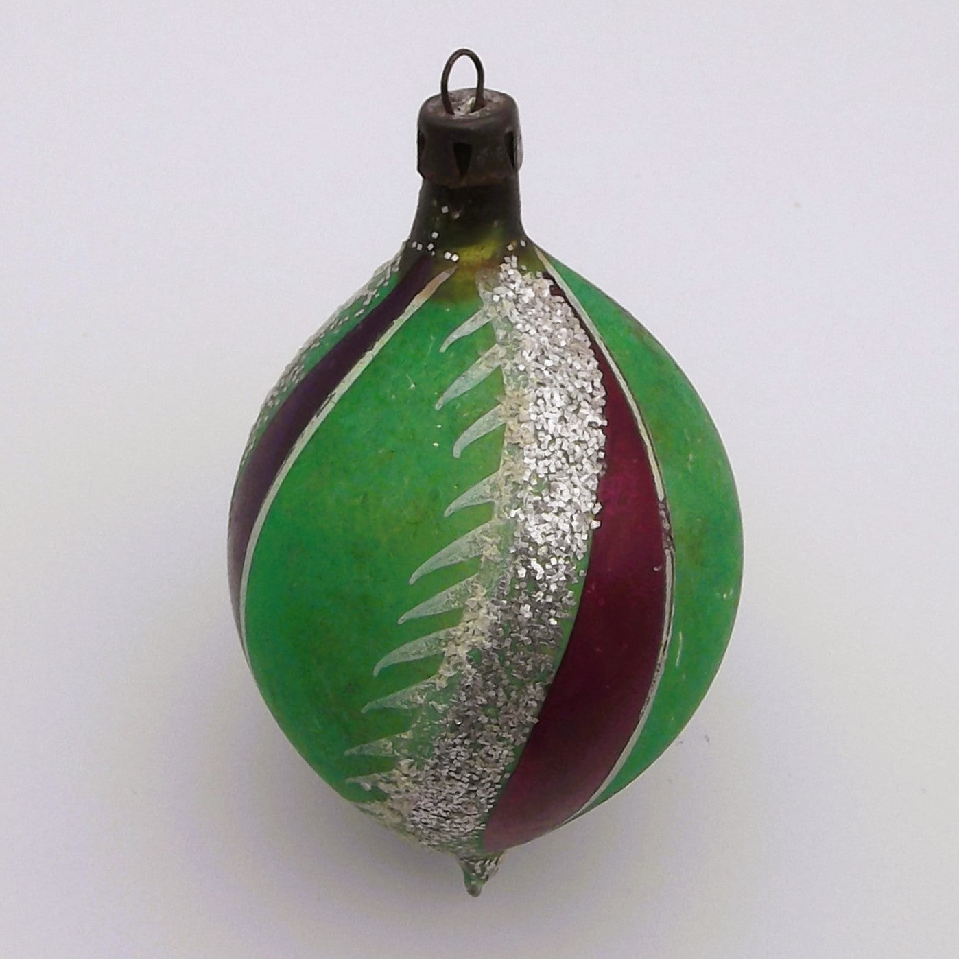 Vintage Glass Teardrop Christmas Tree Decoration