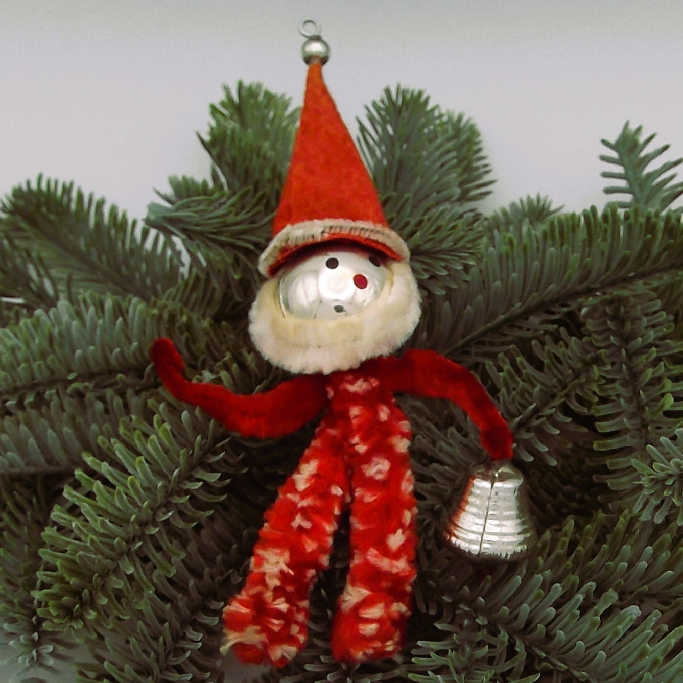 Vintage Christmas Tree Pipe Cleaner Figure Decoration