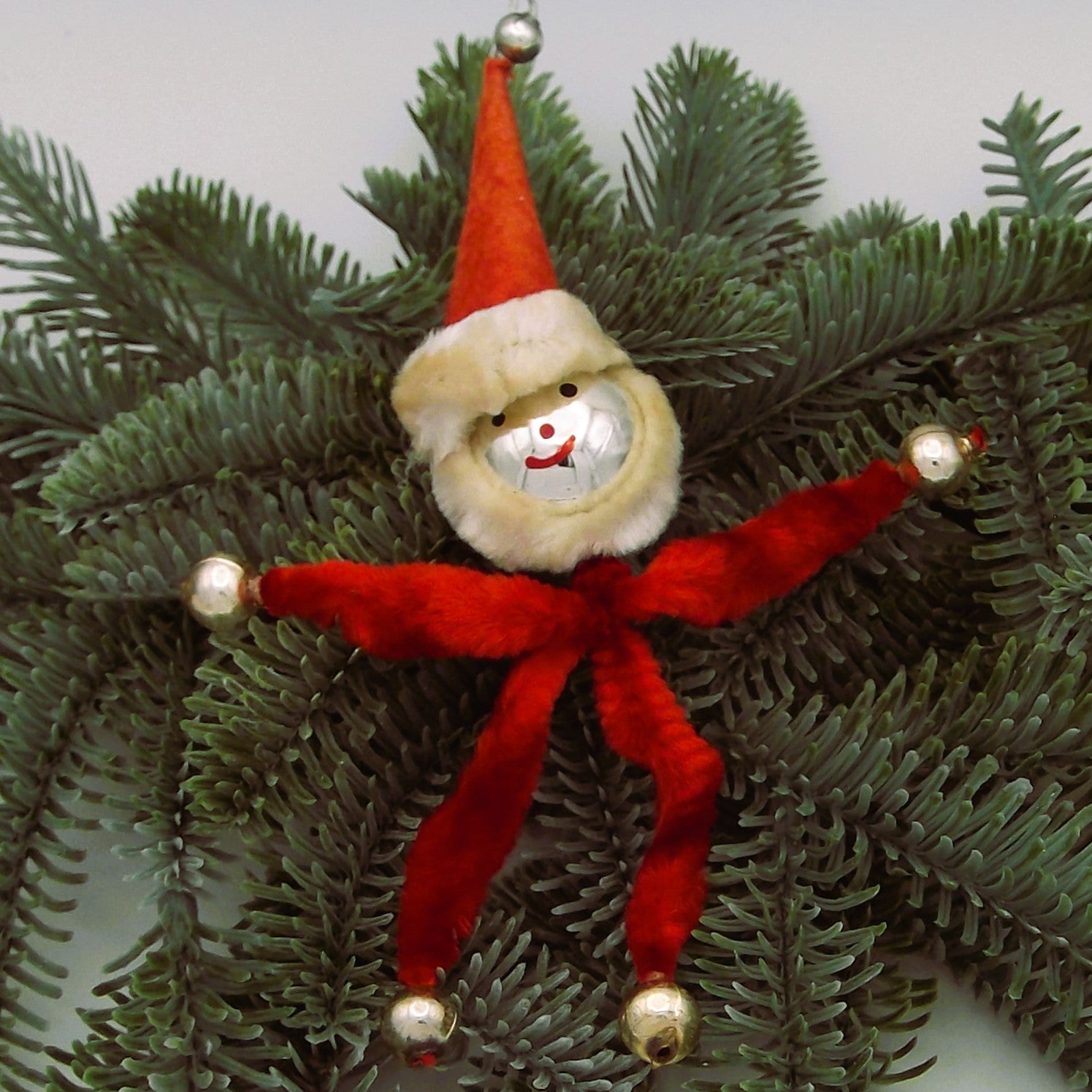 Vintage Christmas Pipe Cleaner Figure Decoration