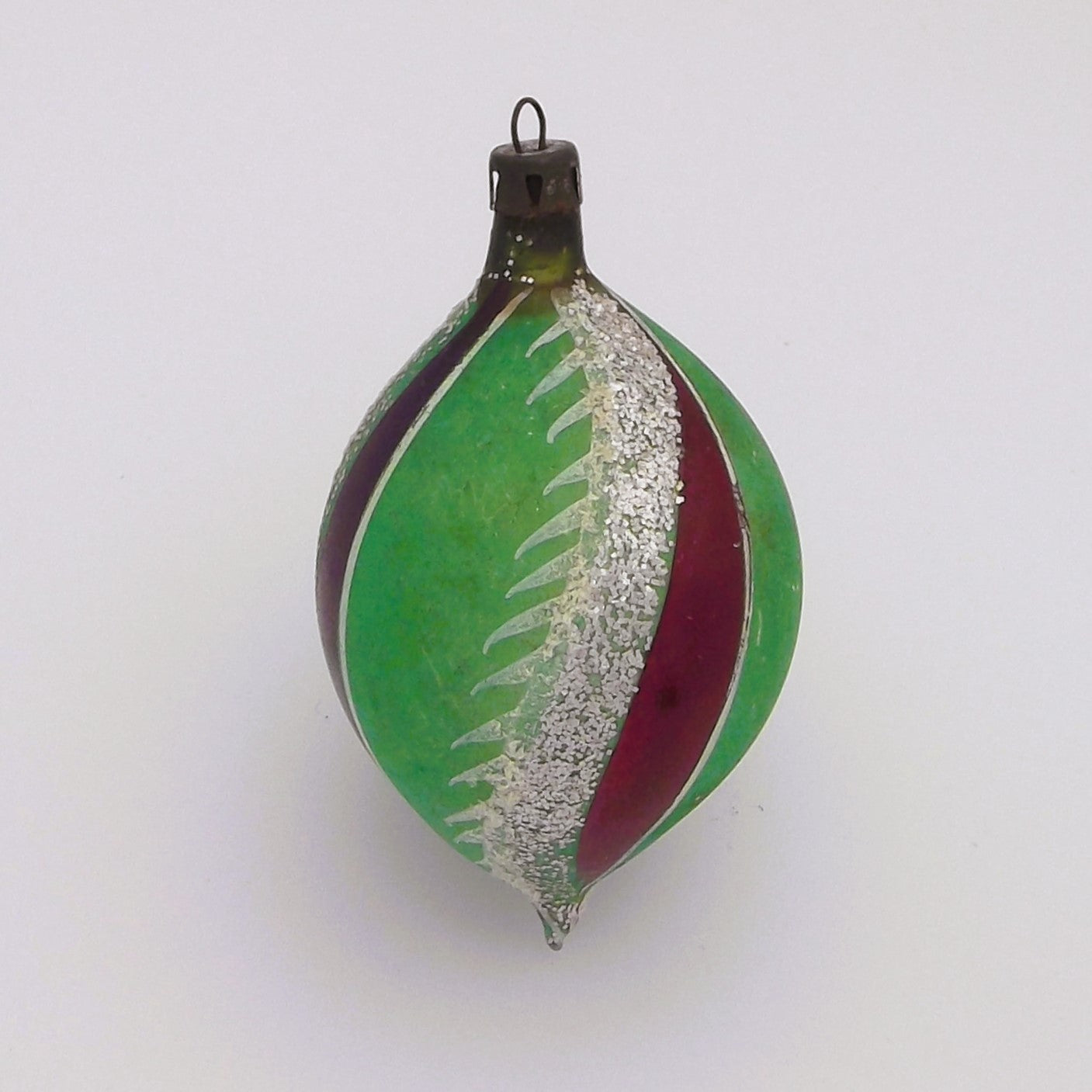 Vintage Glass Teardrop Christmas Tree Decoration